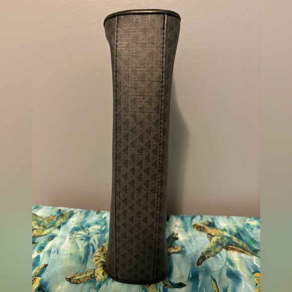 LIZ CLAIBORNE Black Gray Leather Crossbody Bag Vintage - Picture 7 of 8